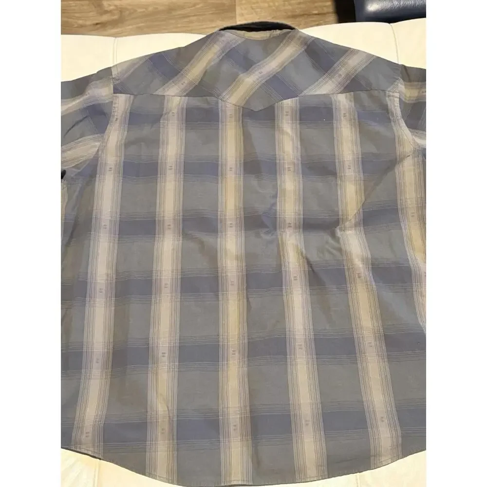 Pendleton Frontier Shirt Western Pearl Snap Men’s XXL Neutral Beige Plaid - Picture 9 of 9